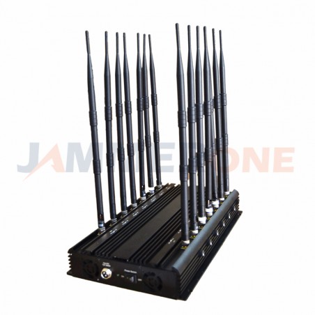 14-Channels Cell Phone Signal Jammer Desktop Signal Jammer For Military Use